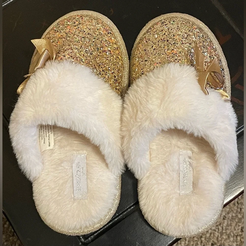 bebe sparkly gold